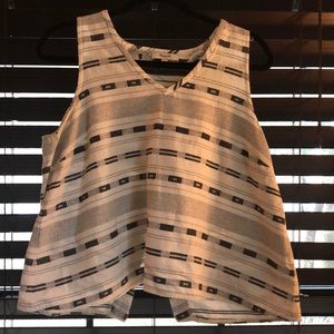 Madewell button back top - L